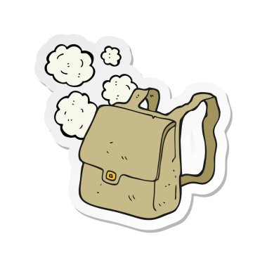 etiket karikatür omuz çantası