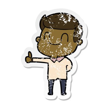 bir çizgi film dostu adamın sıkıntılı etiket