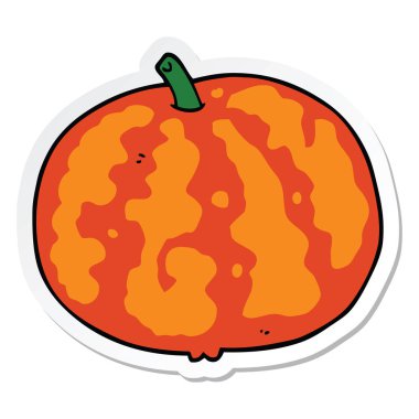 etiket bir karikatür kavun