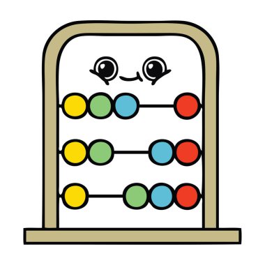 bir abaküs sevimli çizgi