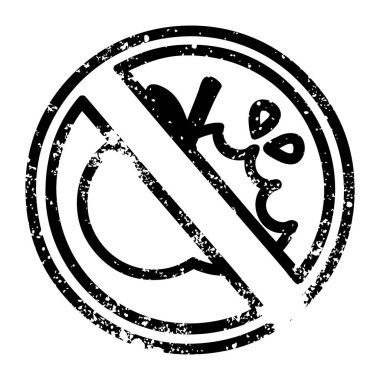 hiçbir sağlıklı gıda sıkıntılı simgesi simgesi