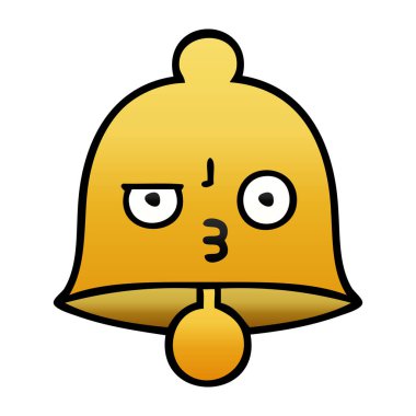 bir çan degrade gölgeli çizgi film