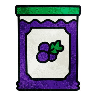 el çekilmiş ilginç karikatür yaban mersini reçeli