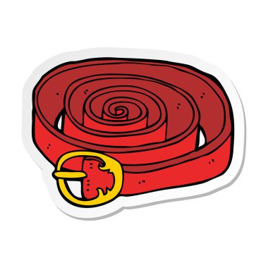 bir çizgi film kemer etiket