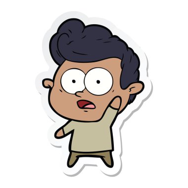 soruyu soran bir çizgi film adamın etiket