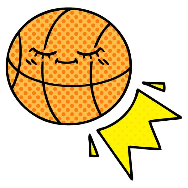 Баскетбол в стиле комиксов — стоковый вектор