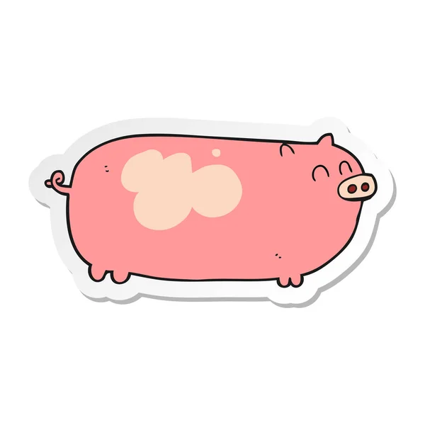 돼지의 스티커 — 스톡 벡터