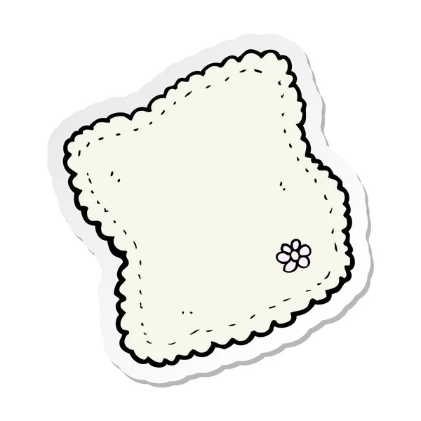 Sticker Cartoon Handkerchief — Stock Vector