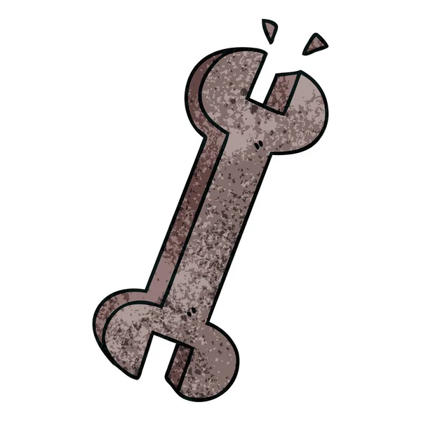 Bizarní rukou nakreslené karikatuře klíč — Stockový vektor