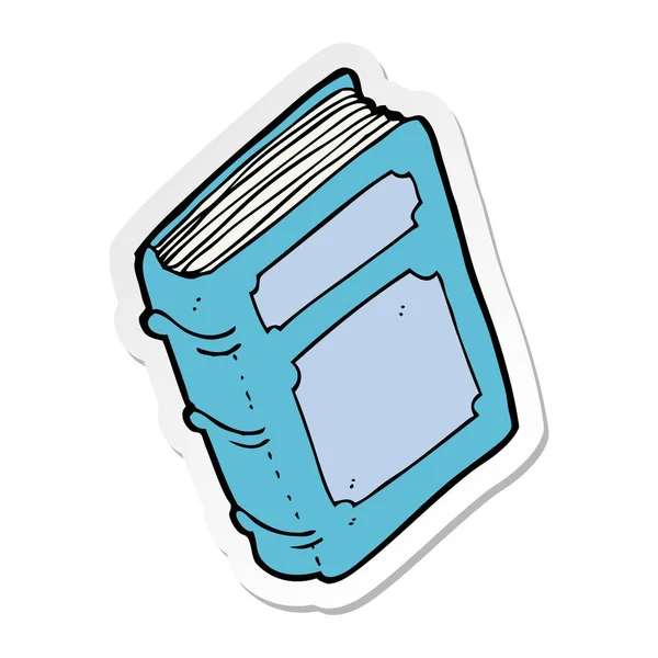 Sticker Cartoon Old Book — Stock Vector