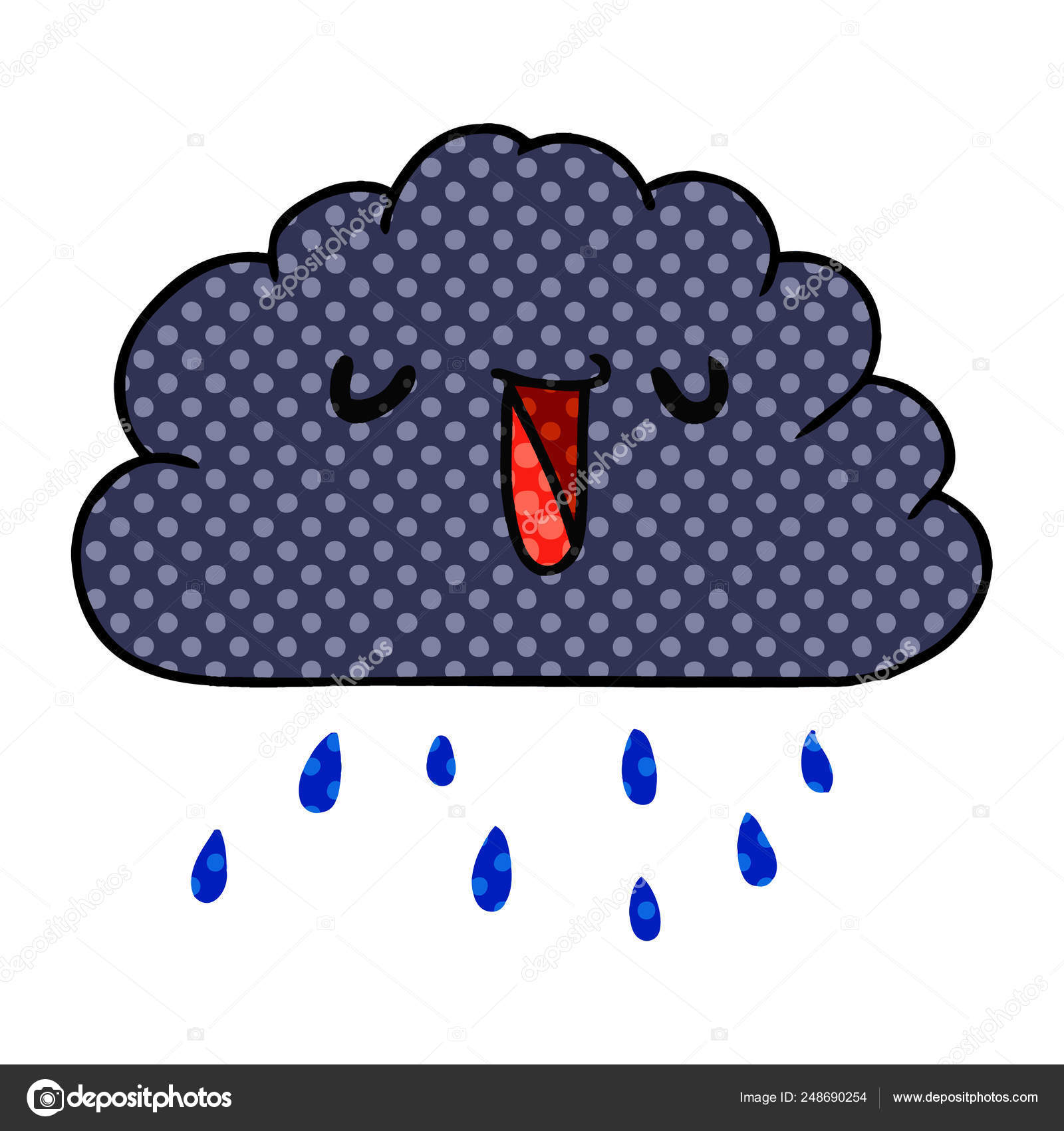 漫画イラスト可愛い天気雨の雲 ストックベクター C Lineartestpilot 漫画イラスト可愛い天気雨の雲 ストックベクター C Lineartestpilot