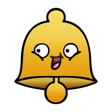 Degrade gölgeli karikatür çan