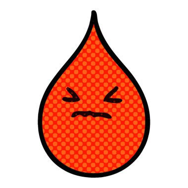 çizgi roman tarzı ilginç çizgi film duygusal kan damlası