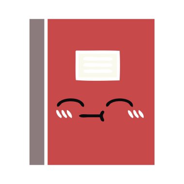 düz renk retro karikatür Notebook