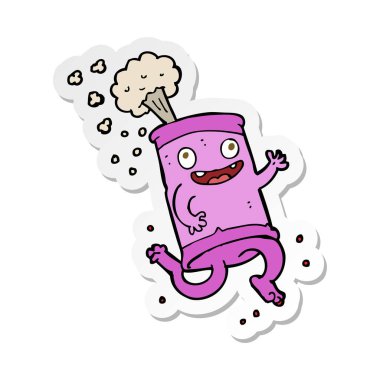 etiket bir çizgi film çılgın soda olabilir