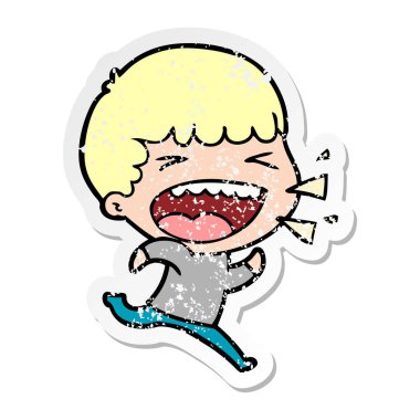 adam bir karikatür sıkıntılı etiket