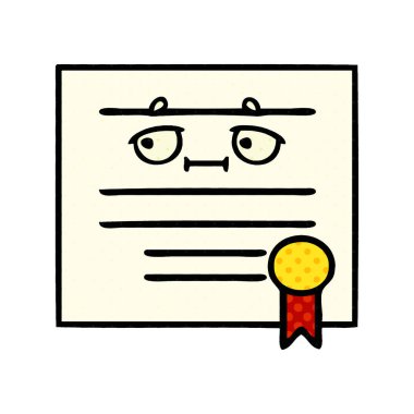 çizgi roman tarzı karikatür mezuniyet diploma