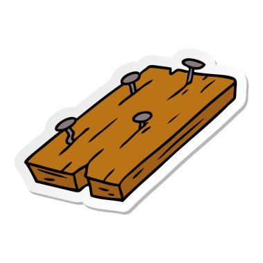 etiket karikatür doodle çivi bir pansiyon