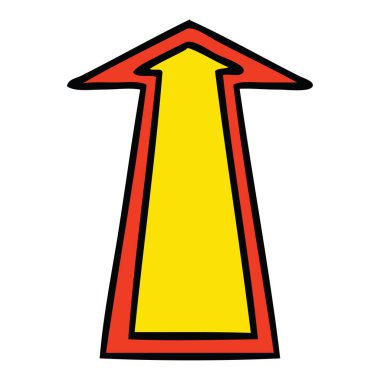 ilginç el çizilmiş karikatür oku