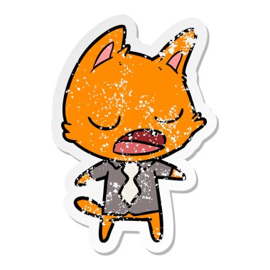 konuşan bir kedi patronu'nun sıkıntılı etiket