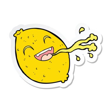 etiket limon oyuncak bir karikatür