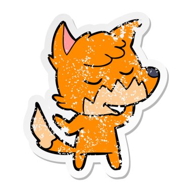 bir dostu karikatür Fox sıkıntılı etiket