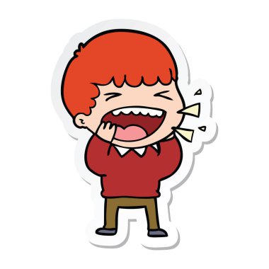 adam bir çizgi film etiketi