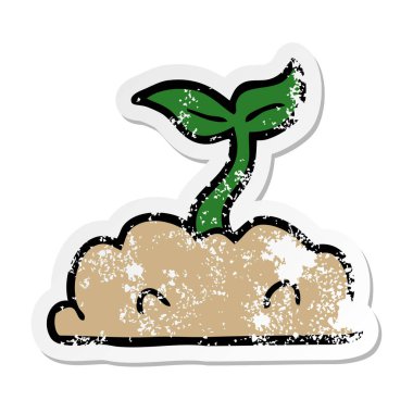 fide büyüyen bir karikatür sıkıntılı etiket