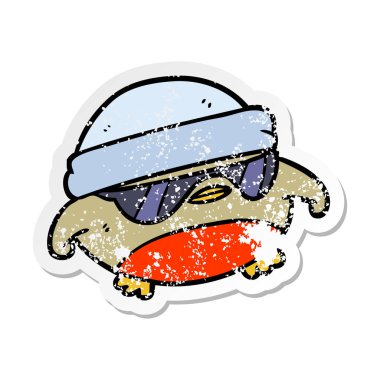 çizgi film serin Noel Robin sıkıntılı etiket