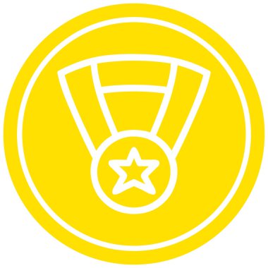 Madalya Ödülü dairesel simgesi simgesi