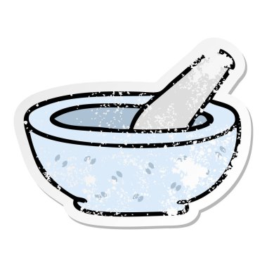 ilginç bir el sıkıntılı etiket çizilmiş karikatür havaneli ve mor