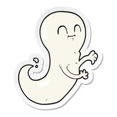 etiket bir karikatür hayaletin