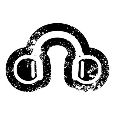 müzik kulaklık sıkıntılı simgesi