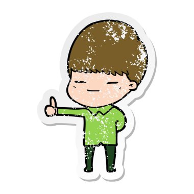 bir çizgi film kendini beğenmiş çocuk sıkıntılı etiket