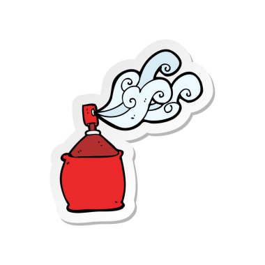 etiket bir karikatür sprey olabilir