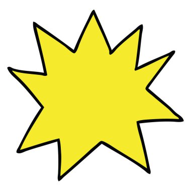 Beyaz işareti karikatür doodle