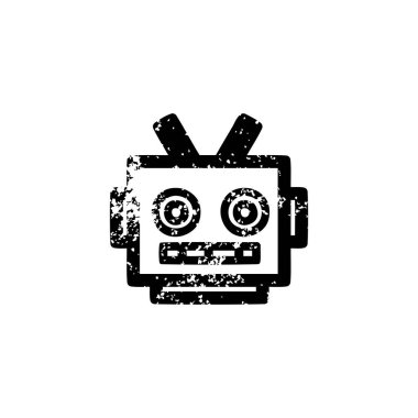 Robot baş sıkıntılı simgesi