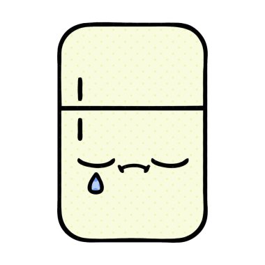 çizgi roman tarzı çizgi film buzdolabı derin dondurucu