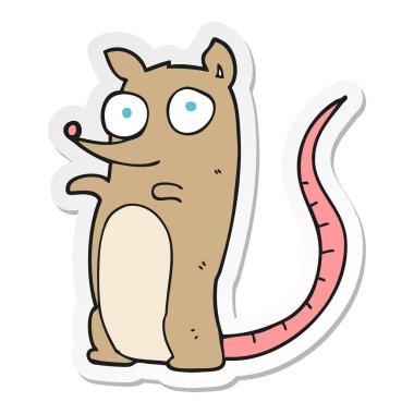 bir çizgi film fare etiket