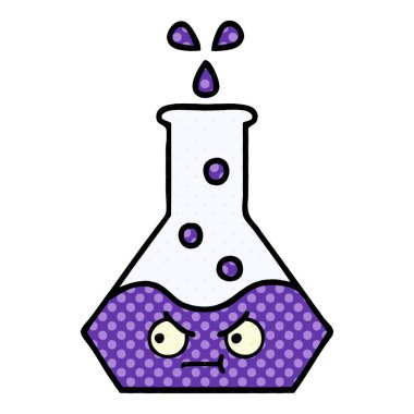 çizgi roman tarzı karikatür bir bilim ölçek