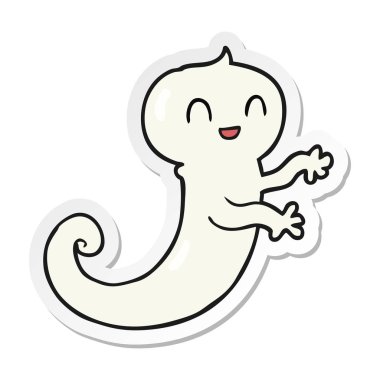 etiket bir karikatür hayaletin