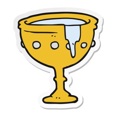 etiket bir karikatür Ortaçağ Kupası