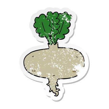 bir çizgi film pancar sıkıntılı etiket