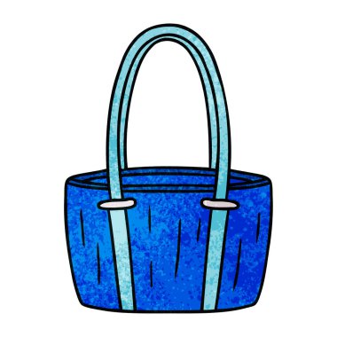 elle çizilmiş karikatür doodle büyük bir kırmızı torbanın dokulu