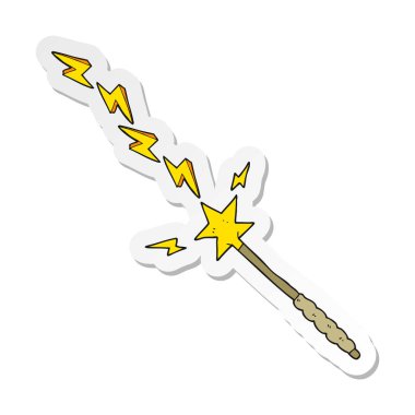 etiket bir çizgi film sihirli değnek