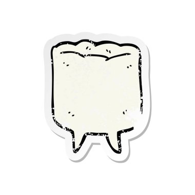 bir çizgi film diş sıkıntılı etiket