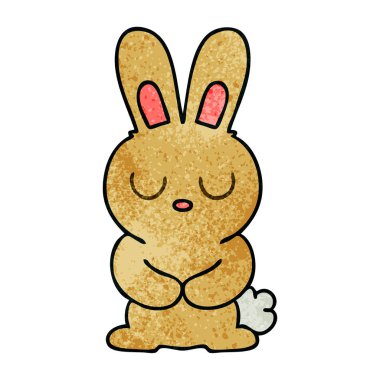 ilginç el karikatür tavşan çekilmiş