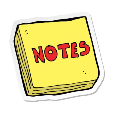 etiket bir karikatür pad notları