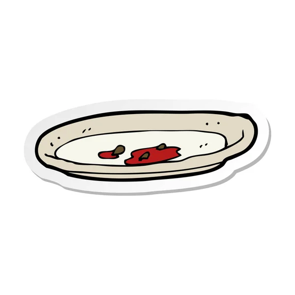 Карикатурная пустая тарелка — стоковый вектор