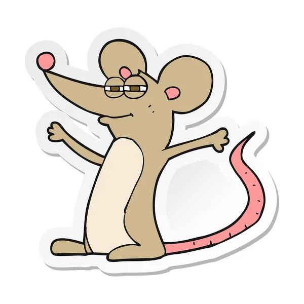 Наклейка Мышки Мультфильм — стоковый вектор
